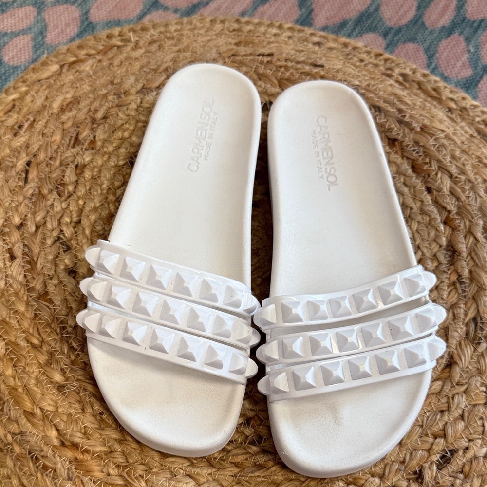 Carmen Sol rubber studded Slide Sandals - Picture 4 of 9